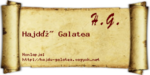 Hajdú Galatea névjegykártya